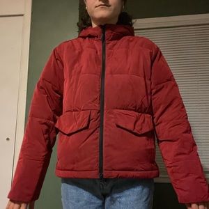 Everlane red puffer